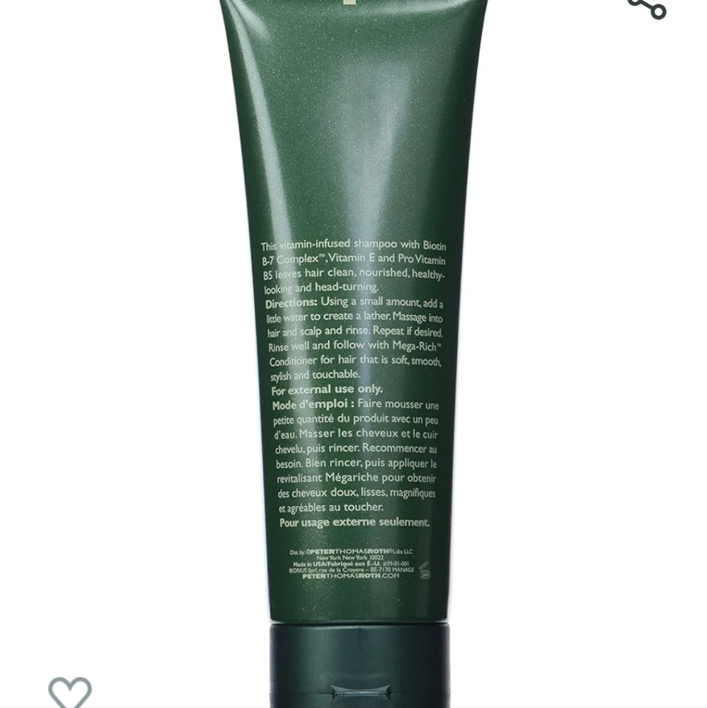 PETER THOMAS ROTH Mega-Rich Shampoo (235ml/8 fl.oz.) YOU GET BOTH! - Picture 7 of 10